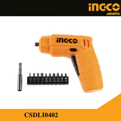 Mesin Obeng Cordless 4V / Obeng Baterai / Screwdriver INGCO CSDLI0402