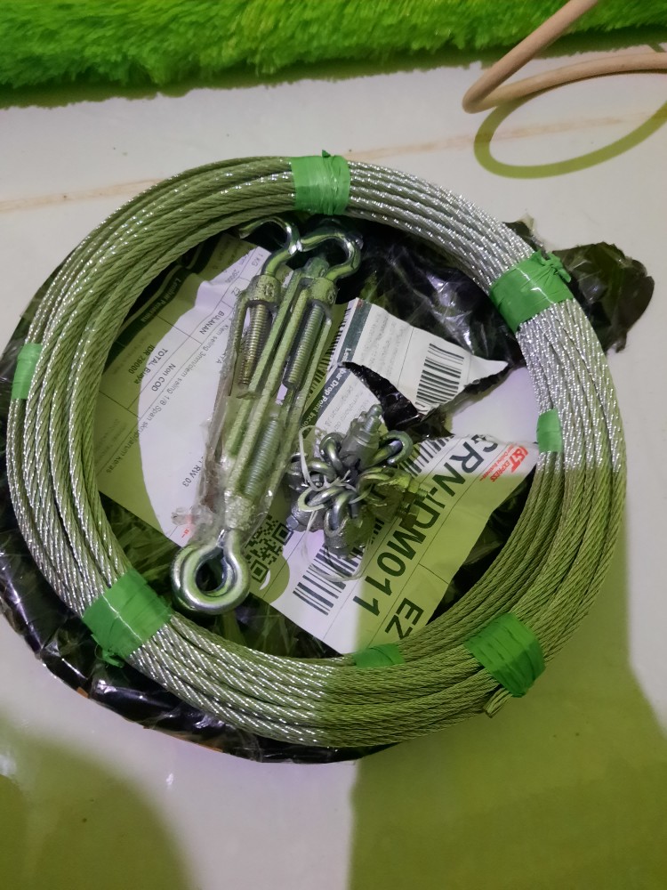 Kawat Seling Baja Galvanis 3mm/sling Galvanis Wire Rope 3mm