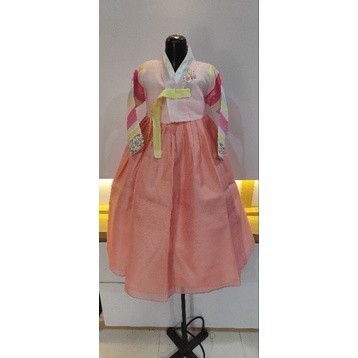 hanbok anak 5 tahun pink Beby