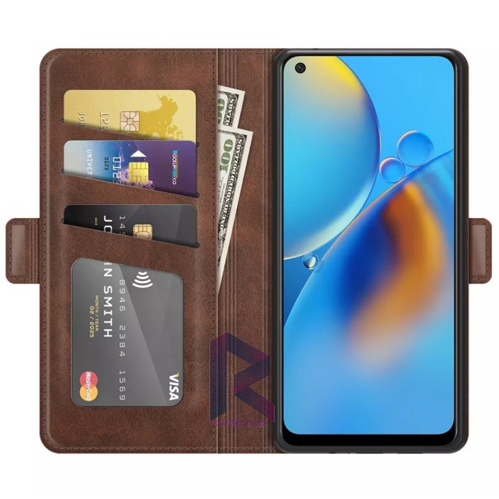 OPPO A74 4G FLIP WALLET LEATHER KULIT PREMIUM SARUNG BUKA TUTUP FLIP CASE OPPO A74 4G