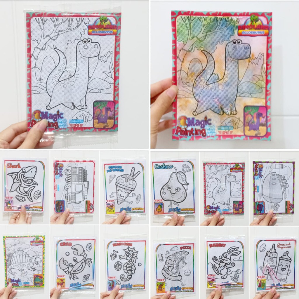 

Mainan Anak Magic Painting Brush With Water Mewarnai Cat Air Melukis Dengan Air 1Set