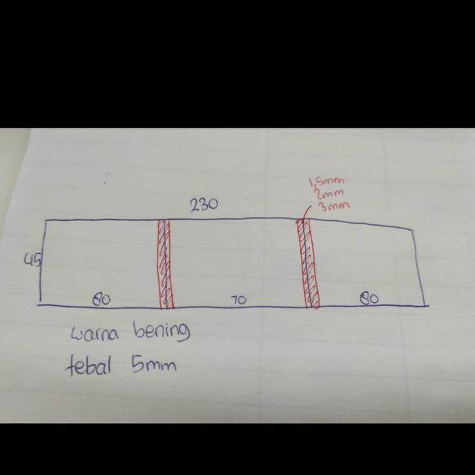 

Pembatas Akrilik 230X45 Tebal 5Mm
