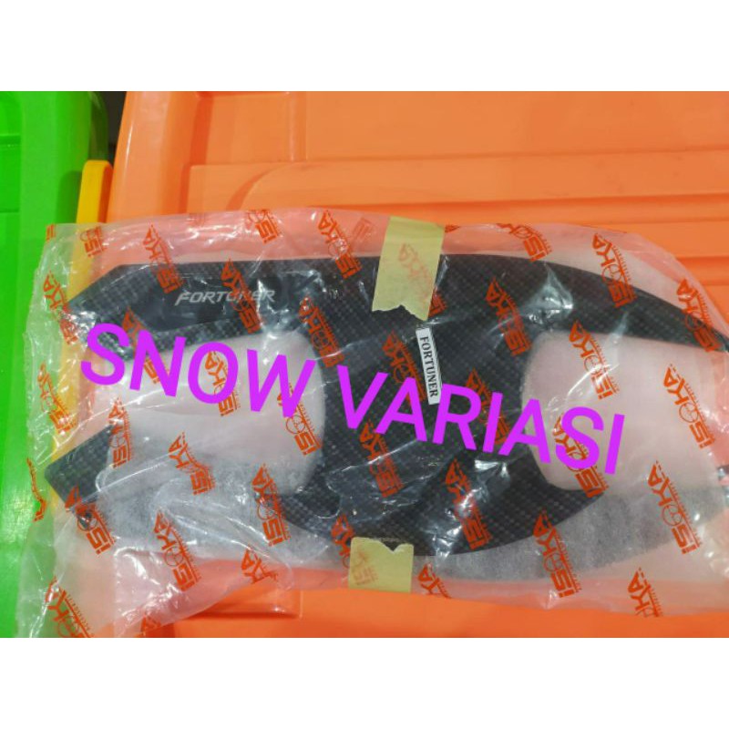 Paket outer handle tank cover spion carbon all new fortuner 2016