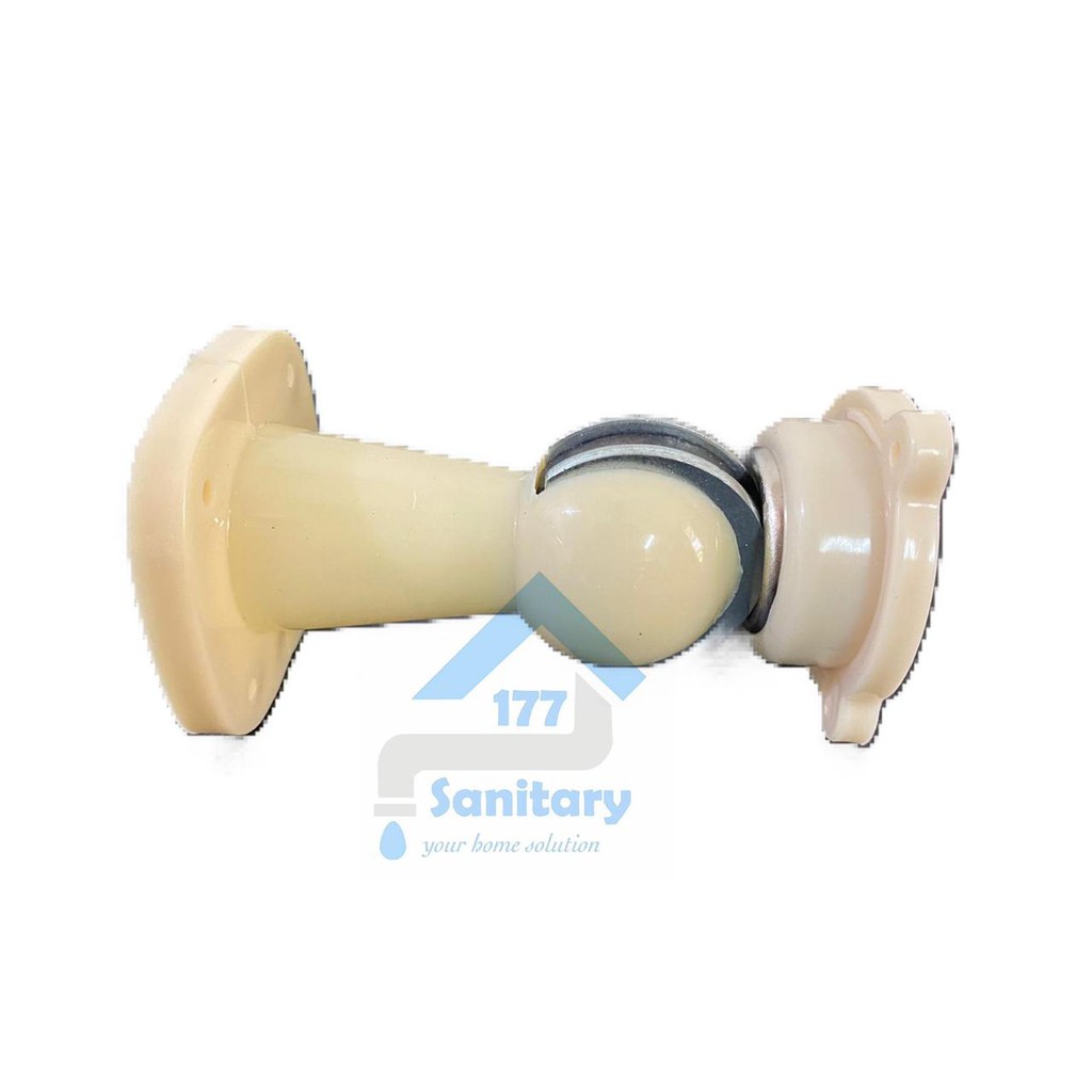 doorstop Plastik IVORY- door stop pvc penahan pintu magnet pintu door stopper ganjalan door putih gading /P7