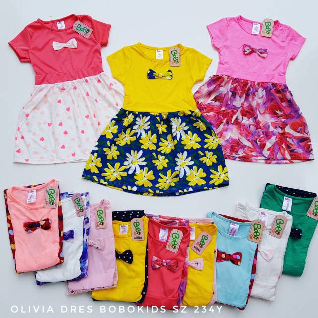 Olivia dress anak perempuan 1-3 thn