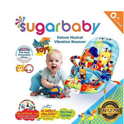 Sugar Baby Deluxe Musical Vibration Bouncer 1 Recline-2