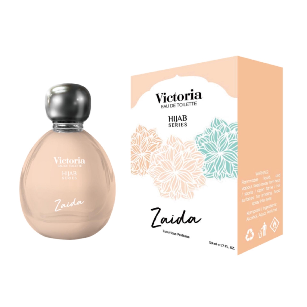 Parfum Victoria Eu De Toilette Hijab Series Zaida 50 Ml - Orange