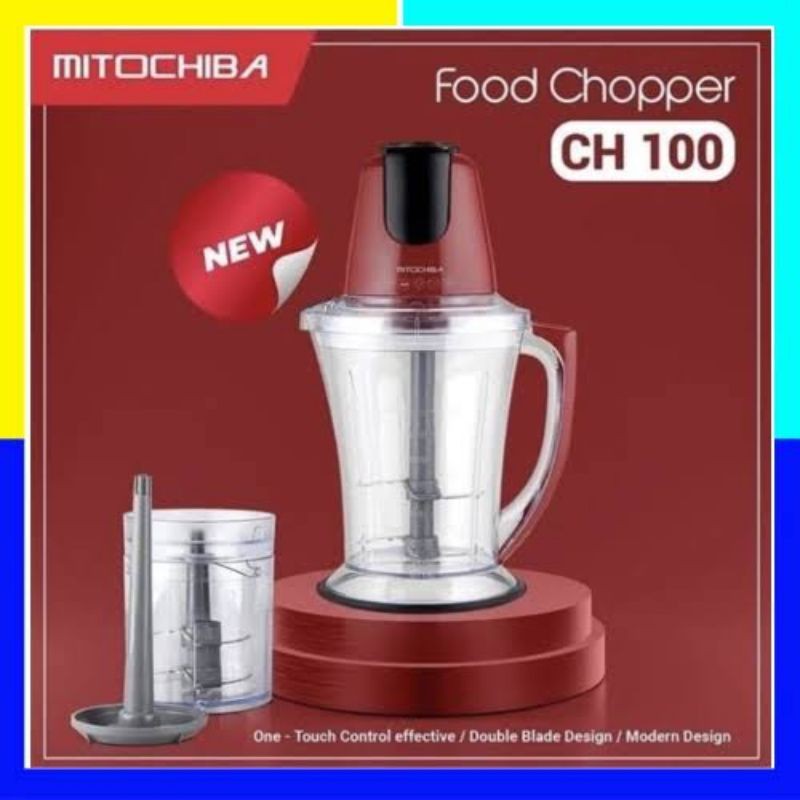 FOOD CHOPPER PROCESSOR MITOCHIBA MITO PENGGILING CH 100 CH100 1,5 0,7 LITER PENGOLAH MENGGILING MENG