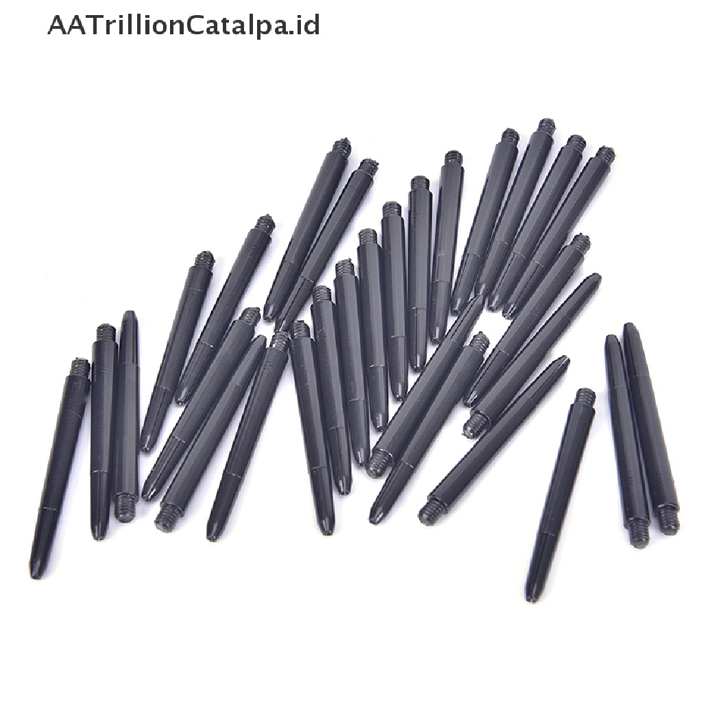 Aatrillioncatalpa 50pcs / lot Shaft Anak Panah 2BA 48mm Bahan Nilon Warna Hitam