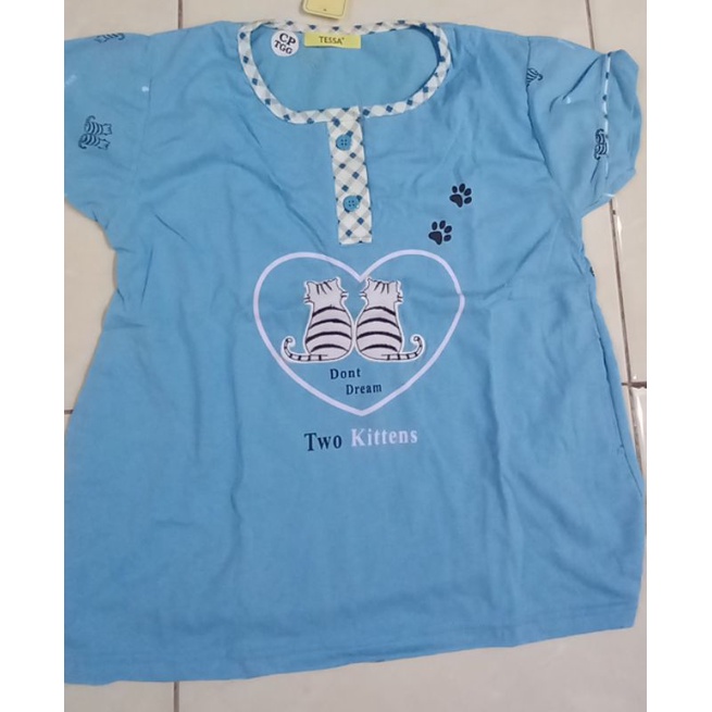 baju tidur remaja tanggung piyama kaos baju tidur perempuan adem tessa ukuran tanggung