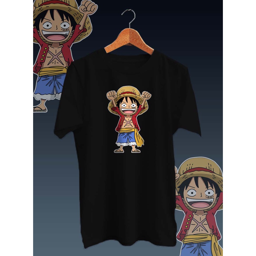 KAOS DISTRO GAMBAR DIGITAL FULL PRINT LUFFY HORE/ONECK/LENGAN PENDEK/BISA COD/TERMURAH &amp; BERKUALITAS