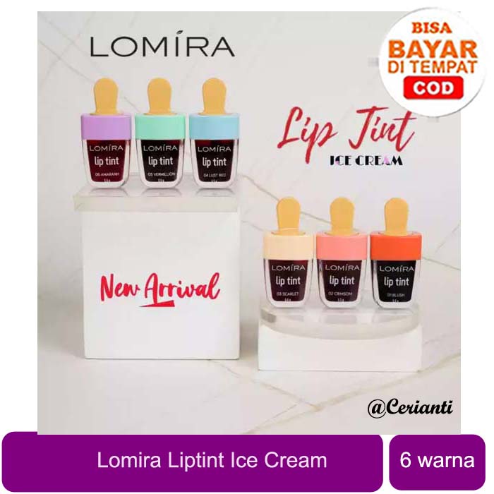 LOMIRA Cheek &amp; Liptint - Cheek And Lip Tint Lomira 5.5gr Liptint Es Krim Original BPOM_Cerianti