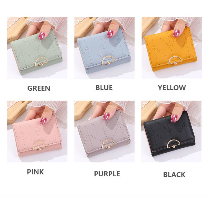 TASBLUE Dompet Lipat Wanita Dompet Mini Wanita Import Ala Korea Real Dompet Pendek Kecil Cantik Terbaru D236 Dompet Lipat Foto Multifungsi Untuk Dompet Fashion Wanita