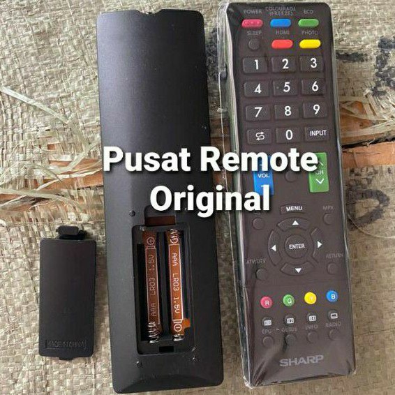 REMOTE REMOT TV SHARP AQUOS LED LCD ORIGINAL ASLI PANJANG