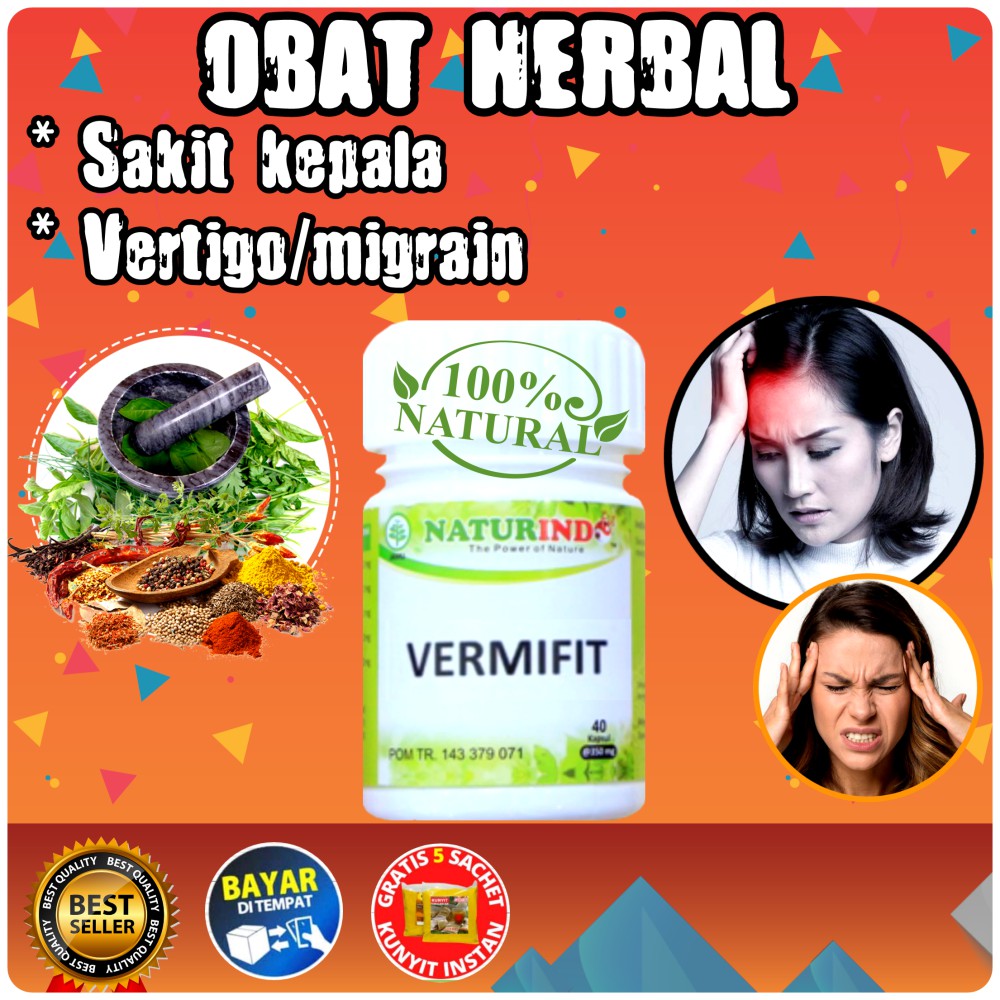 

Obat Herbal VERMIFIT Naturindo (Spesial Vertigo & Migrain)