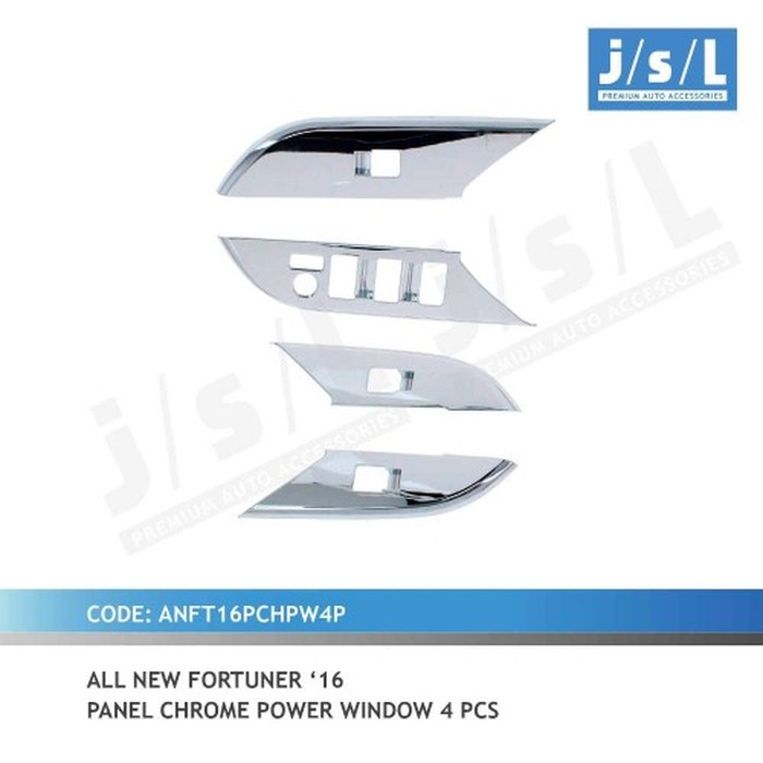 PANEL CHROME POWER WINDOW ALL NEW FORTUNER 2016 4 PCS