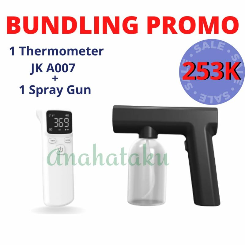 Bundling thermometer JK A007 dgn disinfectan spray gun