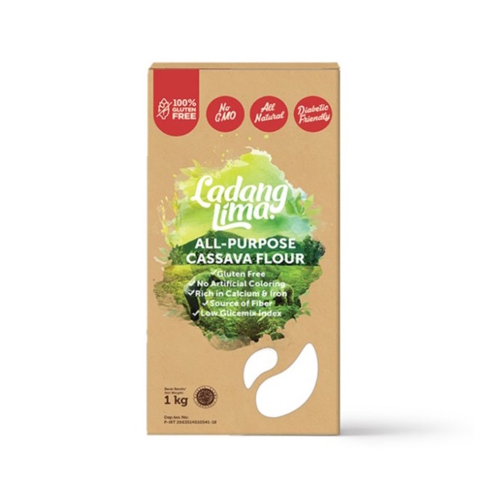 

PROMO [COD] Ladang Lima Tepung Singkong APF 1Kg - Tepung Mocaf Mokaf Ladang Lima