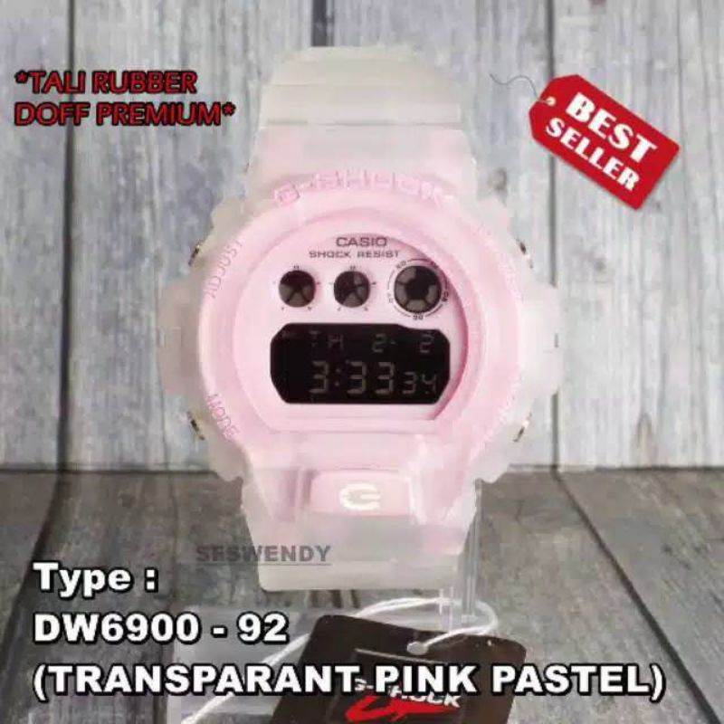 MURAH ABIS GAN BISA (COD) JAM TANGAN WANITA G-SHOCK GS DW 6900 Tali Transparan