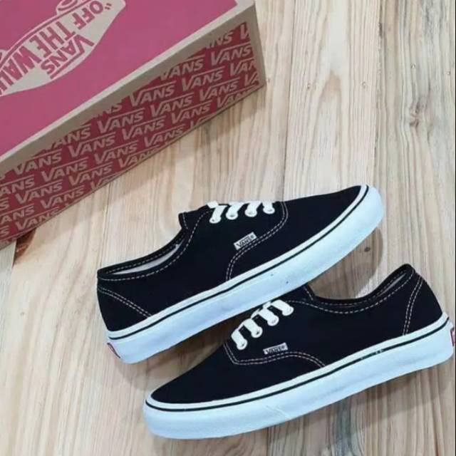 SEPATU VANS AUTHENTIC GARADE ORI BLACK WHITE