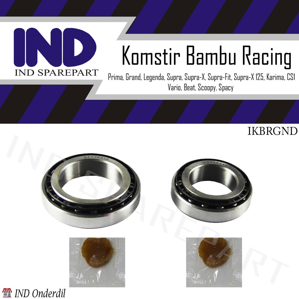 Komstir-Comstir Kones Stir Bearing Bambu Racing Supra X 125/Fit/Beat/Vario/Scoopy/Spacy/CS1/Grand