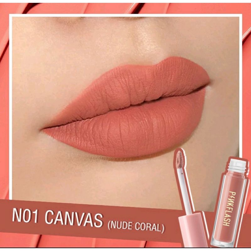 PinkFlash Matte Lipstik NUDE
