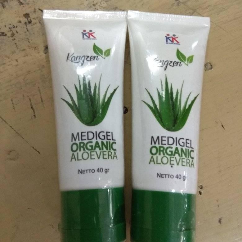 Gel Lidah Buaya Kangzen Medigel Natural Aloe Vera, Organik Jerawat Muka Gagal Luka Bakar KK Indonesi