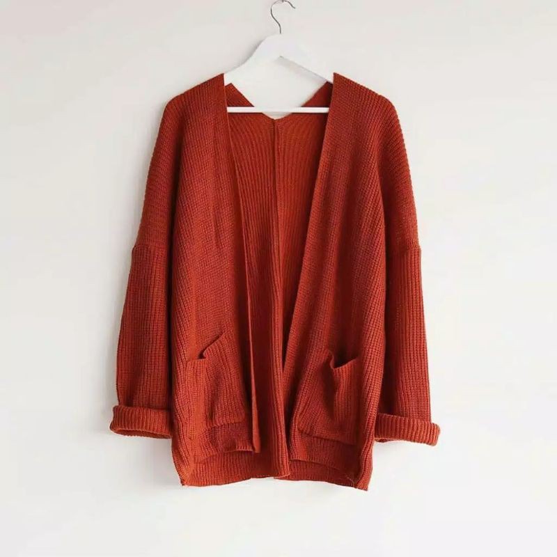 Syasweater -  LOCCY CARDY Cardigan Rajut Wanita Kardigan Tebal Oversize XL-2