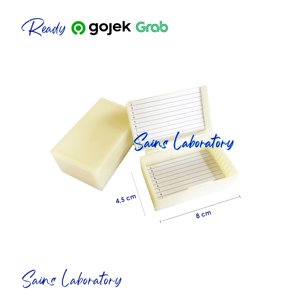 Kotak Preparat Kotak Mikroslaid Microslide Box Kotak Object Glass 10 Slide Preparat