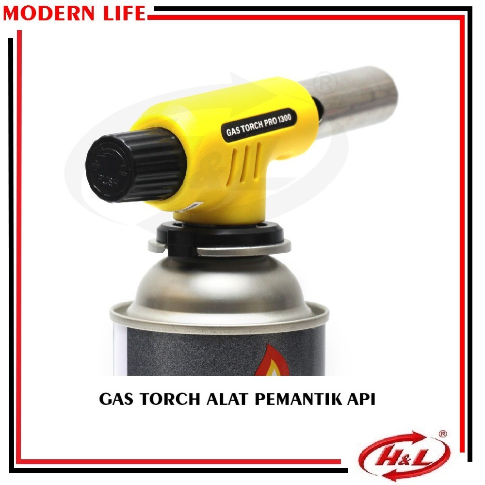 H&amp;L Gas Torch PRO 1300 Pemantik Gas Pematik Api Flame Gun Alat bakar