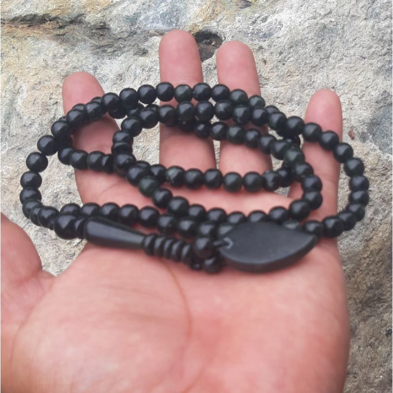 Tasbih Giok Black Jade Aceh Terapi 99 Butir