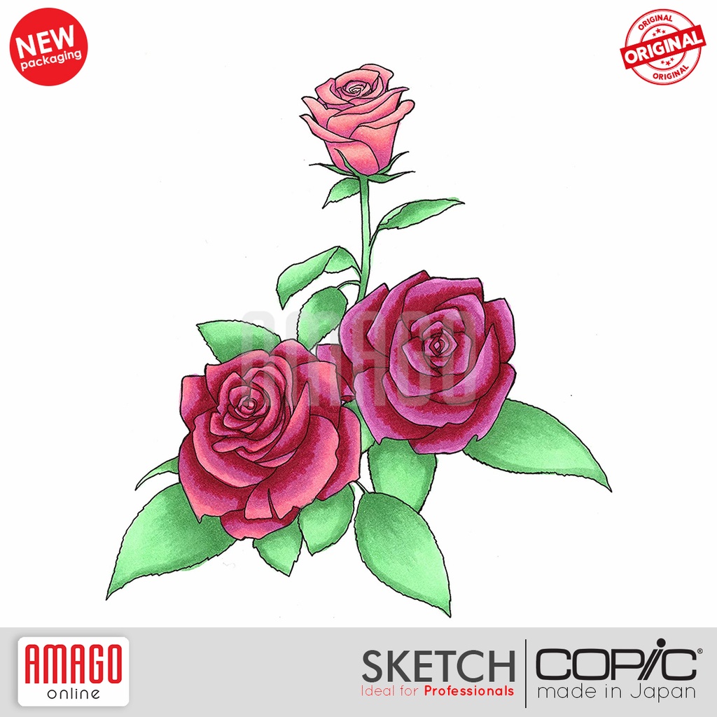 COPIC SKETCH MARKER - SET ISI 6 - FLORAL FAVORITES 1 - CSM/6FF1