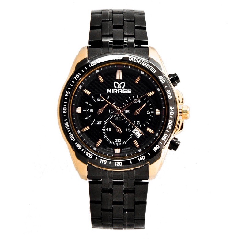 Miragewatch Official Tahan air Garansi JAM TANGAN PRIA TERBARU HITAM ROSEGOLD MIRAGE ORIGINAL 8535M