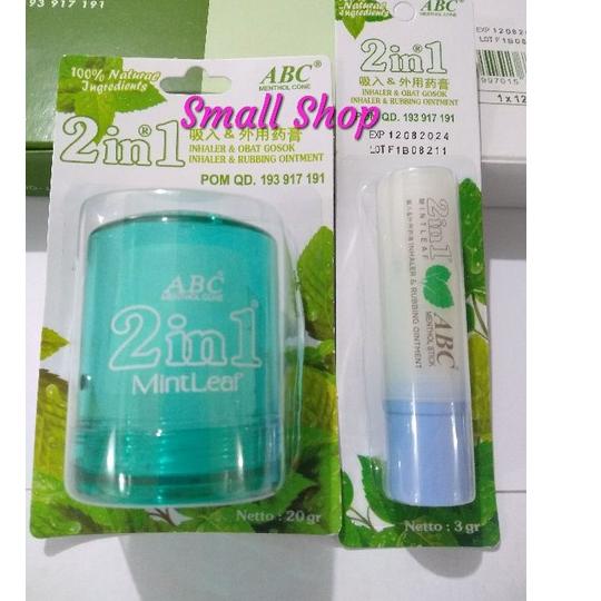Telah Hadir.. Menthol Inhaler ABC 20gram + Menthol Abc Stick 3gram