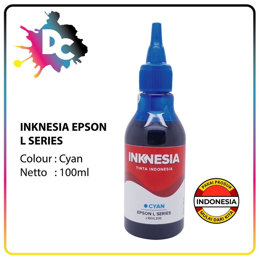 Tinta Refill Dye Inknesia L Series 100ml L120 L310 L300 L210 L350 L220 L360 L365 L1300