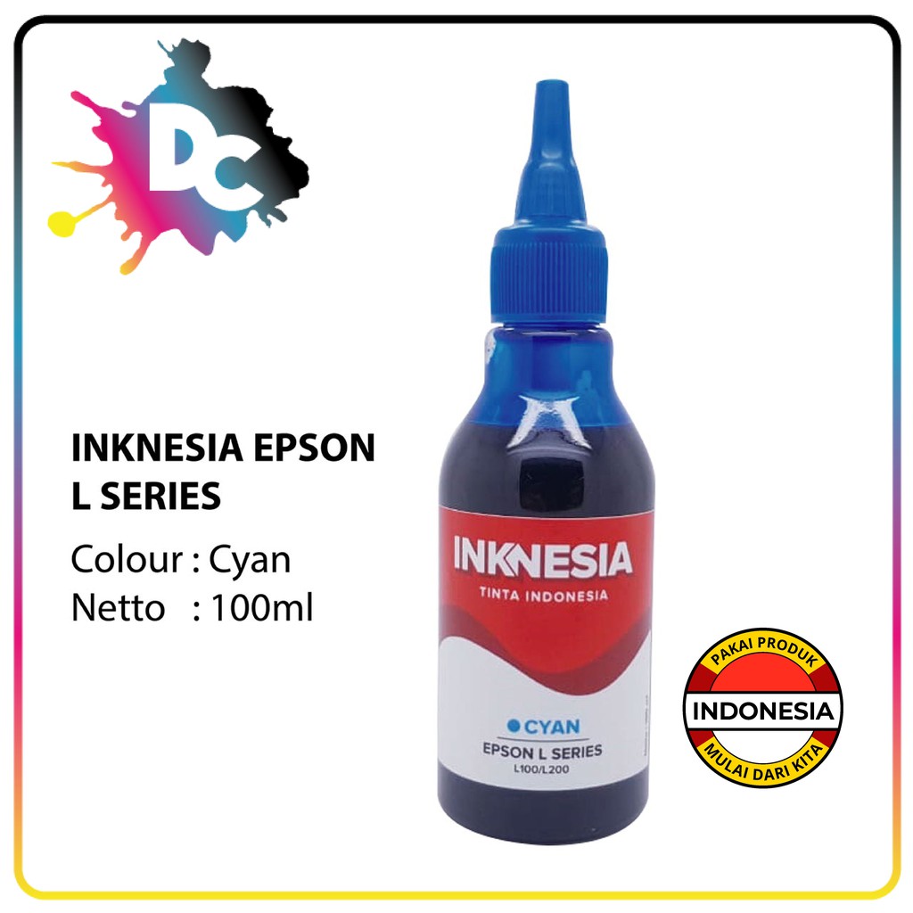 Tinta Refill Dye Inknesia L Series 100ml L120 L310 L300 L210 L350 L220 L360 L365 L1300