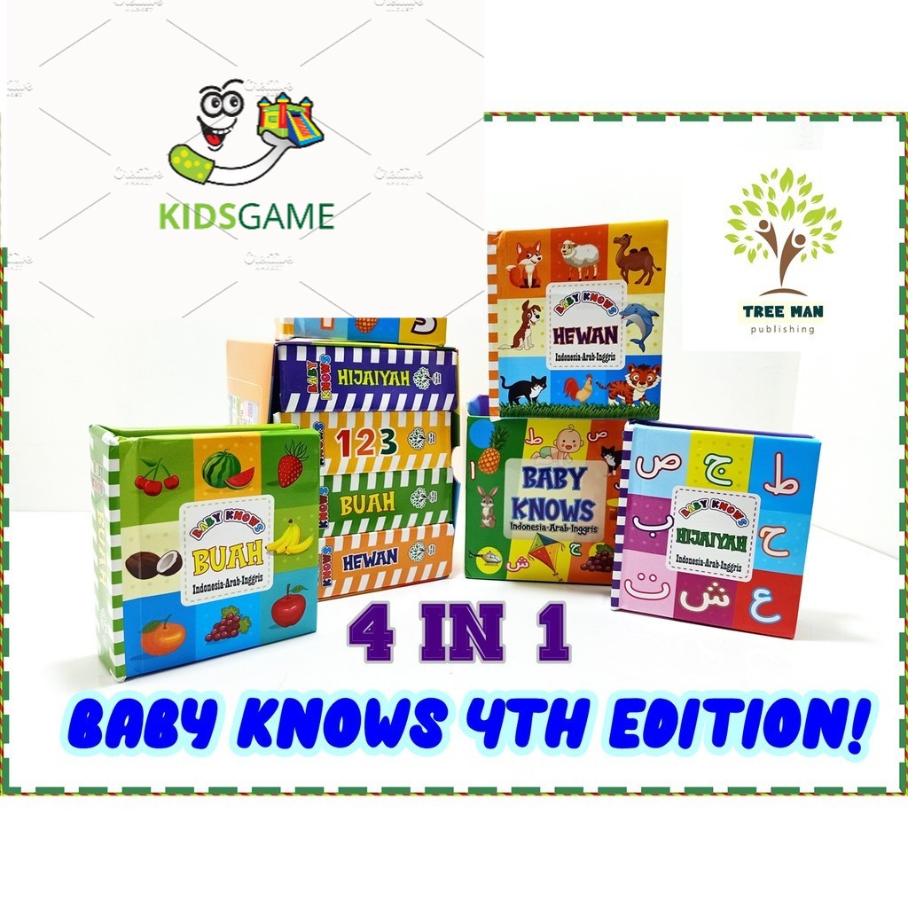 

TPBL BABY KNOWS 4TH EDITION / BUKU EDUKASI ANAK/ LANGSUNG DAPAT 4 BUKU / BUKU HIJAIYAH