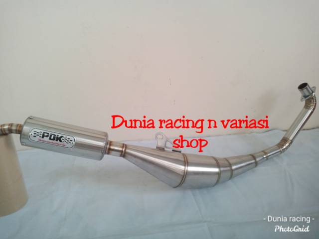 Knalpot Standar racing Satria 2T 2tak Satria Hiu Satria lumba Satria Ru Full stenlis PDK Thailand