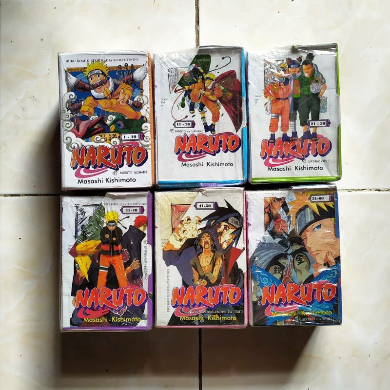 BOXSET KOMIK NARUTO SERI 1 - 60 LENGKAP. Masashi Kishimoto