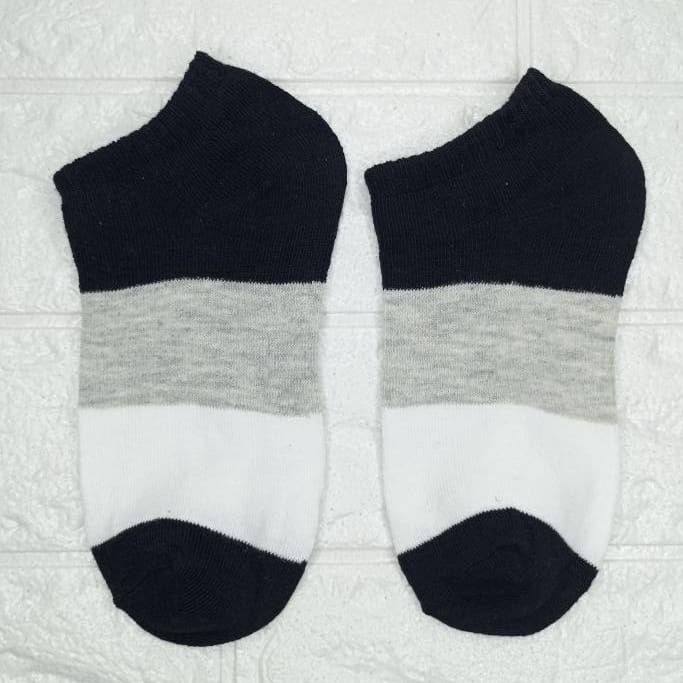 ⭐ JKTMART ⭐  Kaos Kaki Motif Wanita Pria Korea Ankle Cute Semata Short Socks Pendek Fashion r097-3 WARNA HITAM