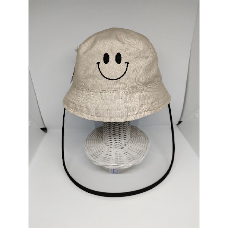 topi anak anti corona bucket hat anak topi bayi anti corona topi faceshield-50