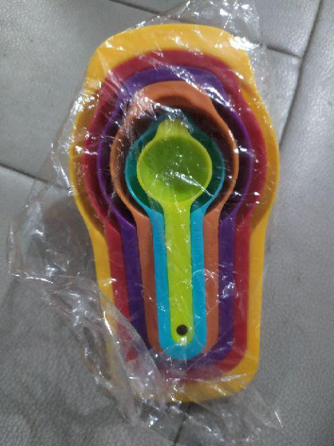 Besar Sendok Takar 6 Sets Plastic Measuring Spoon Ukur Bumbu Roti