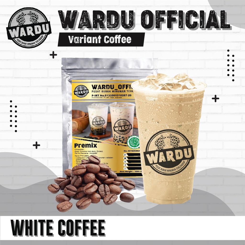 

Bubuk minuman rasa WHITE COFFEE 1kg / WHITE COFFEE Powder Drink 1kg / Powder drink / Varian WHITE COFFEE