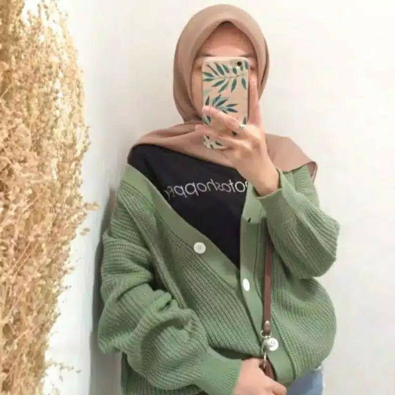 CARDIGAN KANCING EMERA BASIC RAJUT 7 GATE