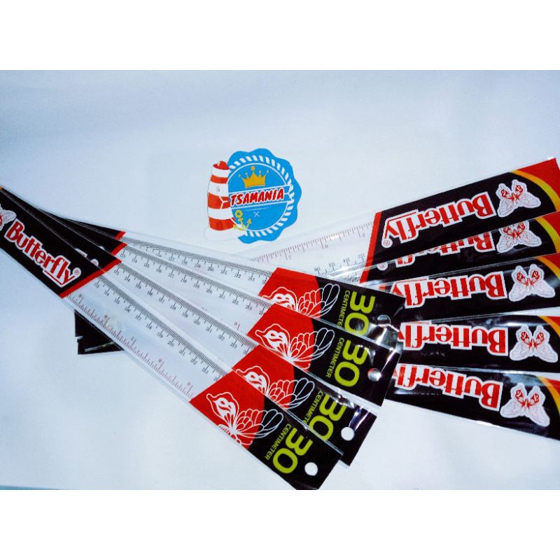 

Penggaris 20 cm / Penggaris 30 cm Merk Butterfly 30 cm