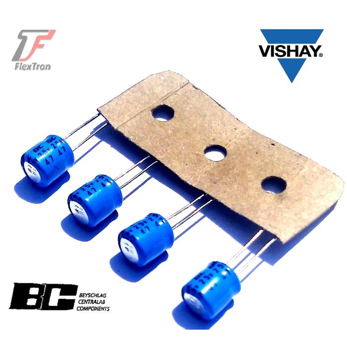 Capacitor / Kapasitor Elco 47uF 25V Vishay BC Component