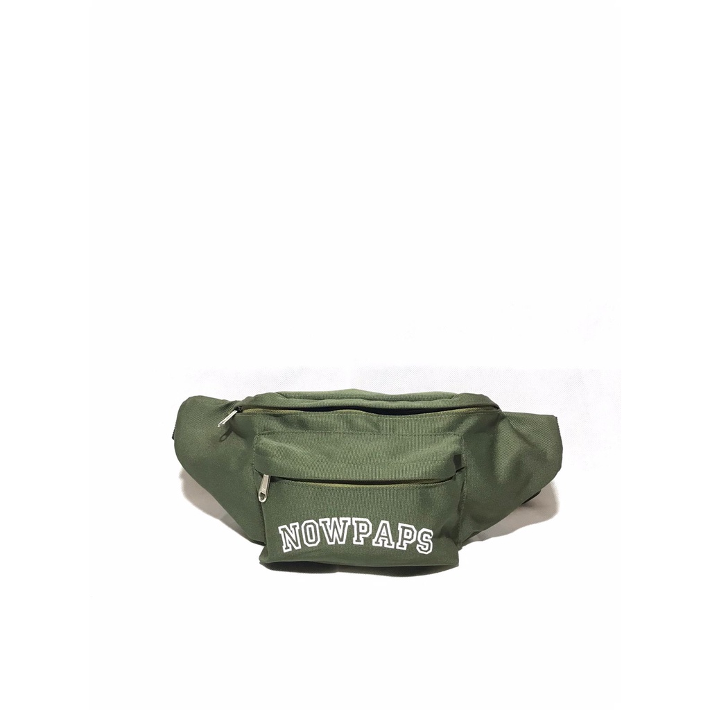 NOWPAPS.CO - TAS Waistbag Selempang Bahu Pria Kasual Slempang.tas waitsbag hitam/army original nowpaps co.tas unisex style skate men/women tas waitsbag mini