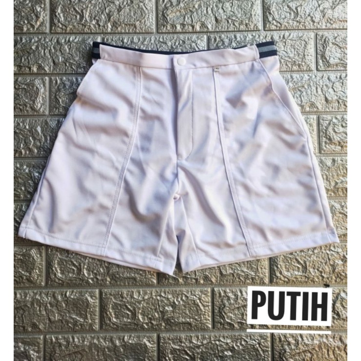 Celana Pendek Lotto Putih Polos/Untuk Tes Akademi/Tes TNI POLRI/Celana Badminton/Tenis/Fitnes/ Lari.