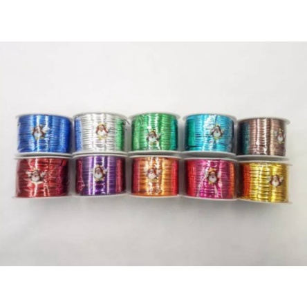 

Tali Pita Kawat / Pita kado / Kawat Souvenir / 100 yard / 12pcs