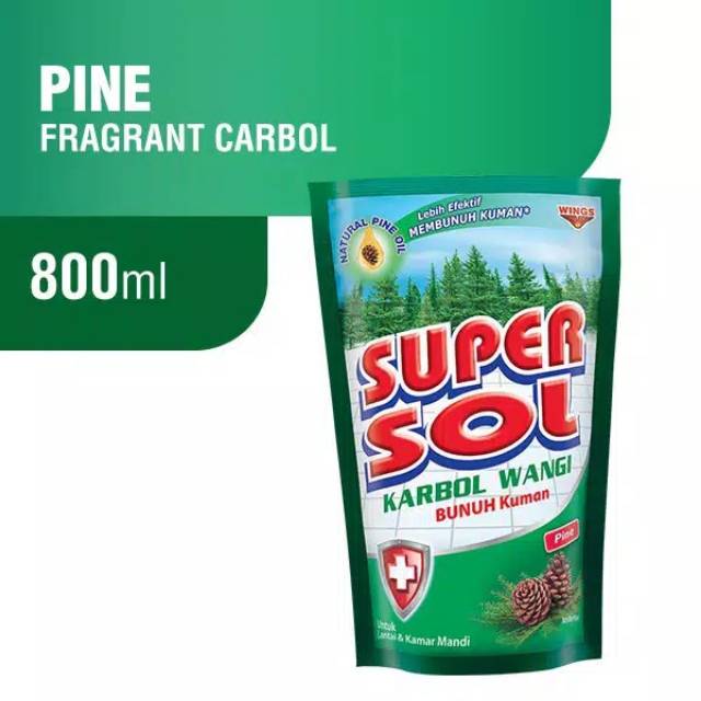 Super Sol Karbol Pine Pouch 800ml